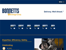 Tablet Screenshot of bonnettsenergy.com